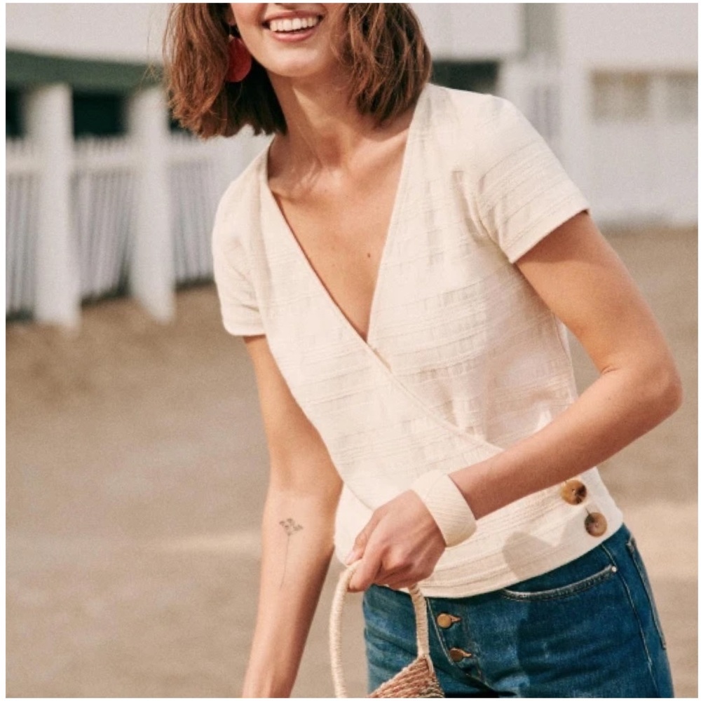 SÉZANE Jess White Cotton Shirt